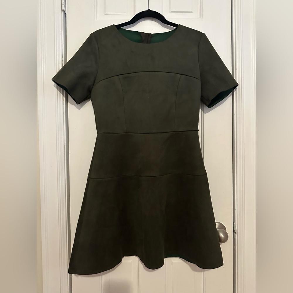 FRNCH Dark Green TShirt Dress; Size Medium